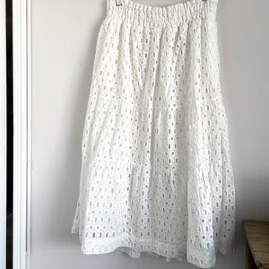 Anthropologie Somerset Maxi Skirt: Eyelet Edition